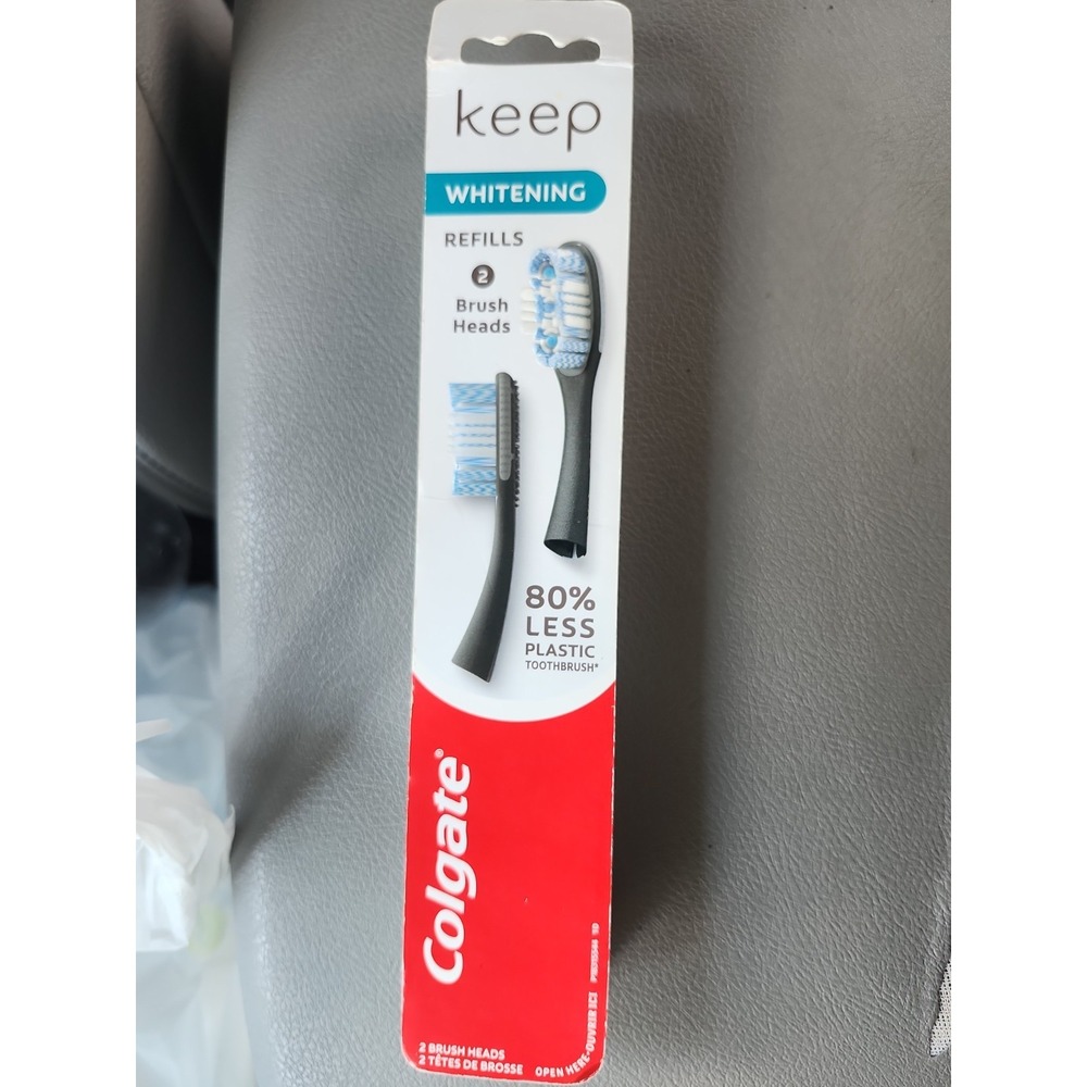 Colgate Keep Whitening Manual Toothbrush Refills 2 Brush Heads